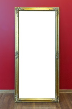 Mirror golden frame clipart