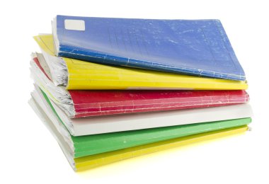 Old paper retro colored files clipart