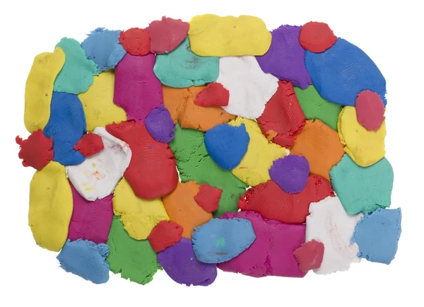 Gekleurde kunststof vlekken — Stockfoto