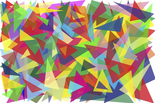 stock image One hundred multi-colored triangles