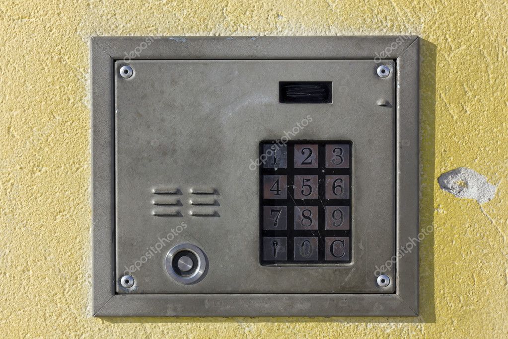 Old Door Lock With Numeric Keypad Stock Photo C Vilaxlt