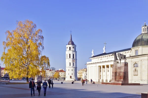 Золота осінь у Вільнюсі — стокове фото