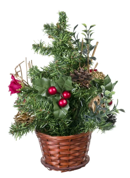 Plastic decoratieve kerstboom — Stockfoto