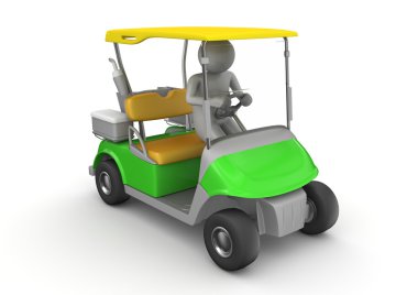 Golfcar driver - Sports collection clipart