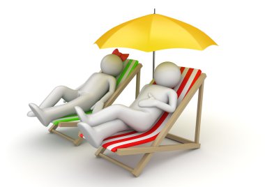 Couple on vacation - Travel collection clipart