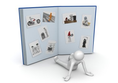 Huge photo album - Lifestyle collection clipart