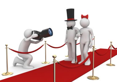 Celebrities on red carpet - Lifestyle collection clipart