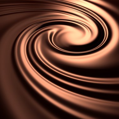 Abstract chocolate swirl background