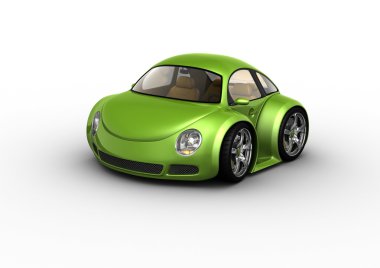 Green car clipart