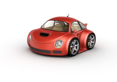 Red sport car clipart