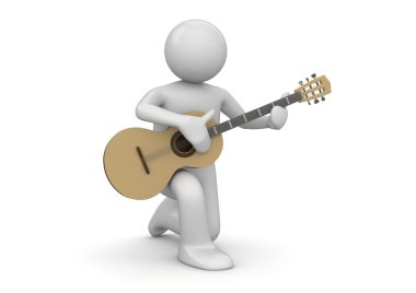 Street guitarist clipart