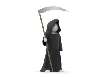 Death with scythe clipart