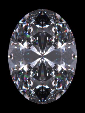 Diamond oval cut clipart