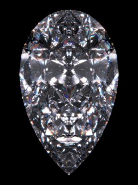 Diamond pear cut clipart