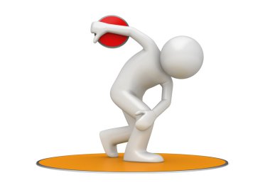 Discus throwing clipart