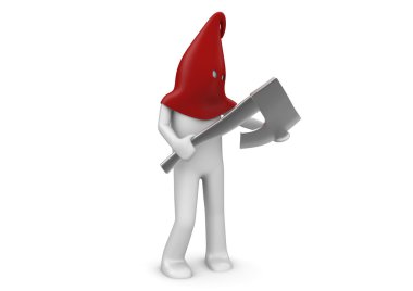 Executioner - man at work series clipart