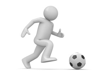 Soccer player clipart