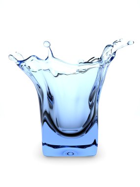 Splashing glass clipart