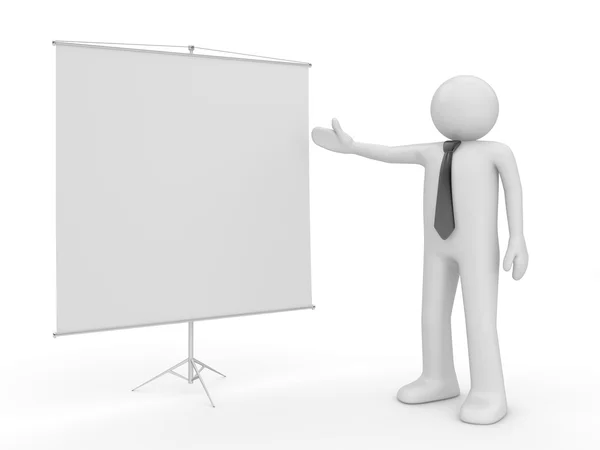 Man making presentation — Stock Photo, Image