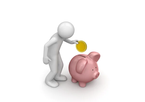 Making deposit savings — Stock Photo, Image