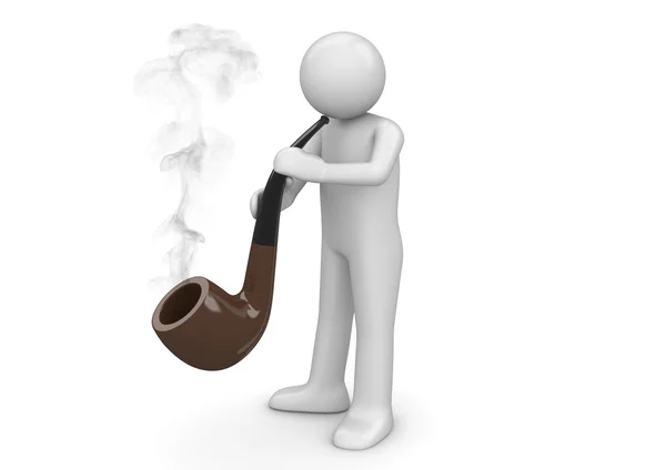 Pipe smoker — Stock Photo, Image