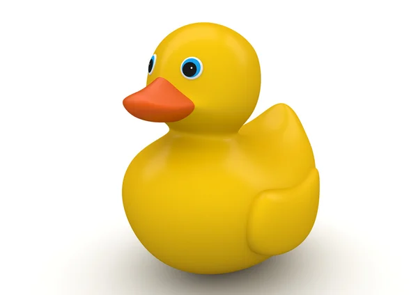 Klasik sarı banyo ördeği — Stok fotoğraf