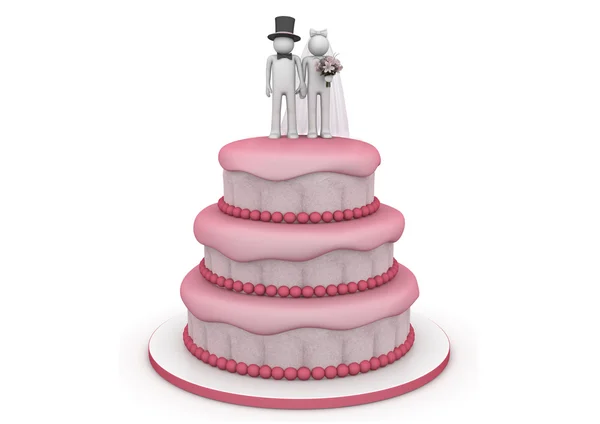 Коллекция стиля жизни - Свадебный торт — стоковое фото