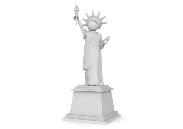 Estatua de la Libertad de dibujos animados - Colección de personajes 3D —  Fotos de Stock