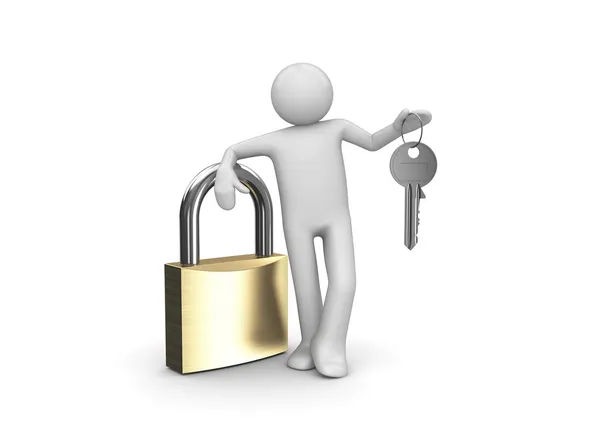 Magic key to unlock anything — Stock Photo, Image