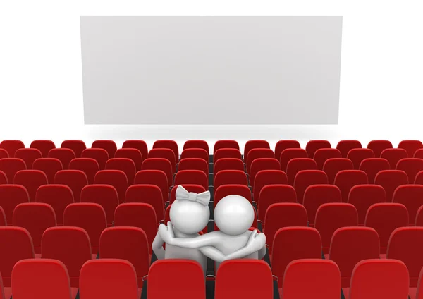 stock image Couple in cinema