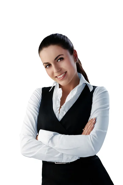 Attractive brunette businesswoman — Stock Photo, Image