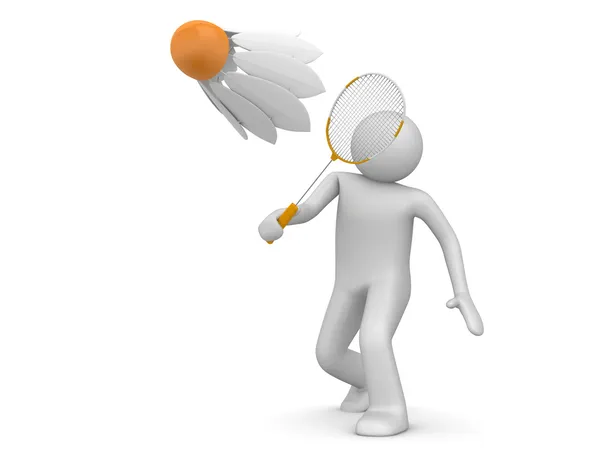 Sports collection - Badminton player — Stock Photo, Image