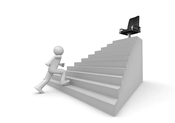 Walking on career ladder — Stock Photo, Image