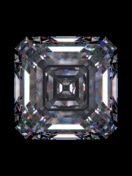 Diamond emerald vierkante (liefde, valentijn dag serie) — Stockfoto