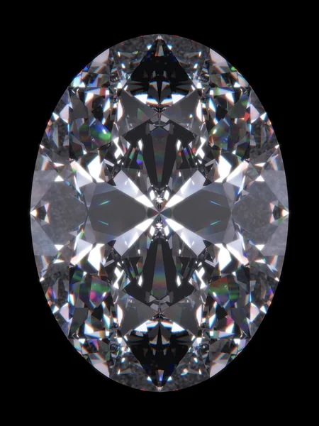 다이아몬드 타원형 컷 — 스톡 사진