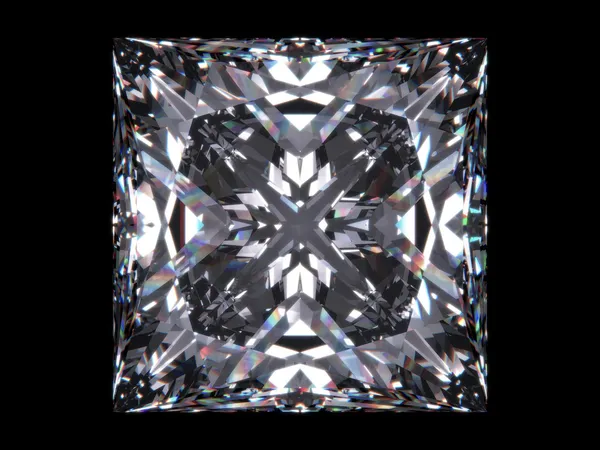 다이아몬드 공주 컷 — 스톡 사진