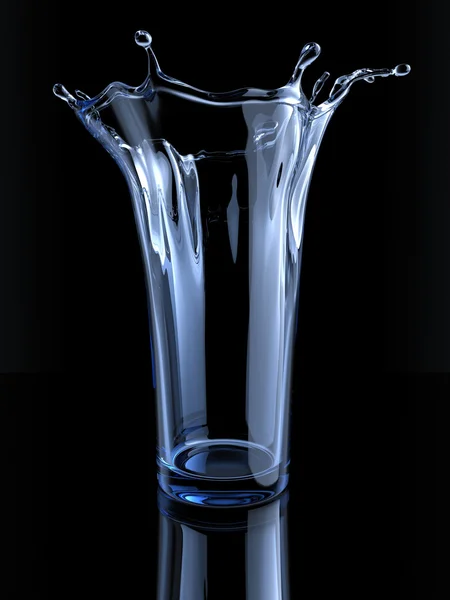 Splashing glass — Stock Photo, Image