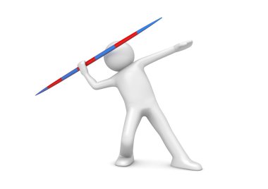 Javelin throwing clipart