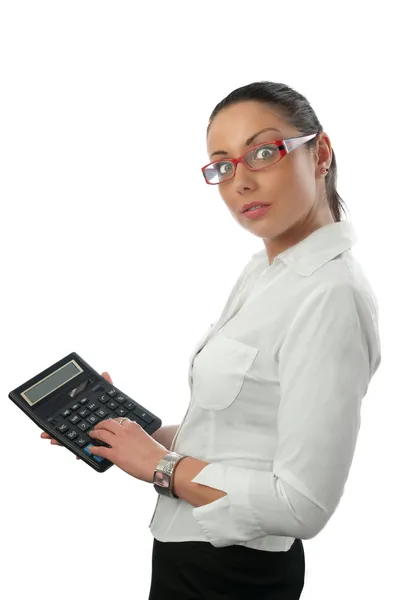 Attractive young accountant — Stock Photo, Image