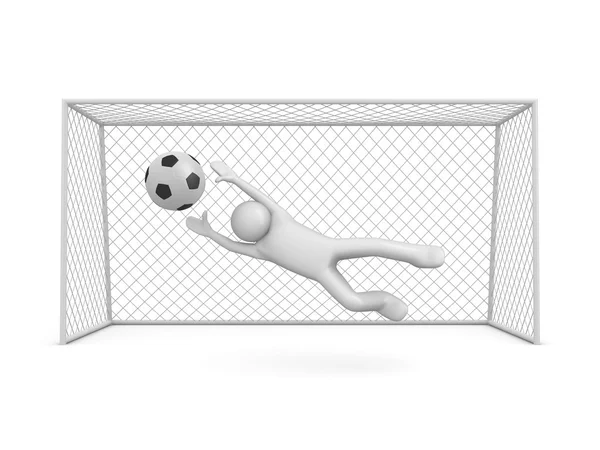 Futbol gol fırsatı — Stok fotoğraf
