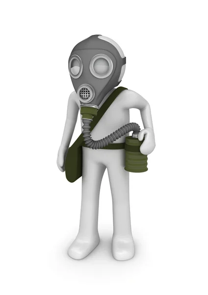 Man in gas mask — Stock Photo, Image