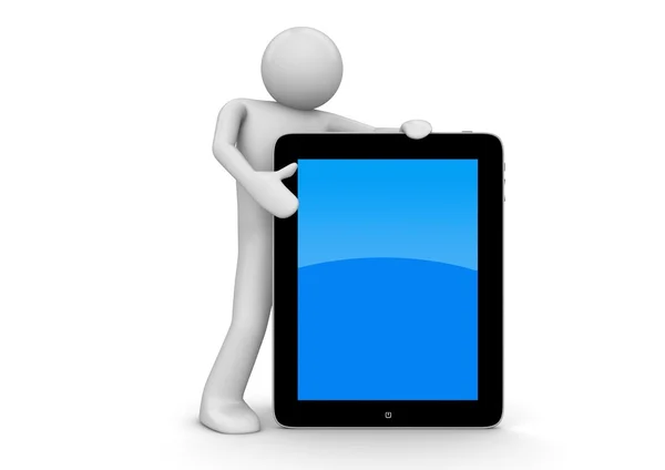 Um computador tablet — Fotografia de Stock