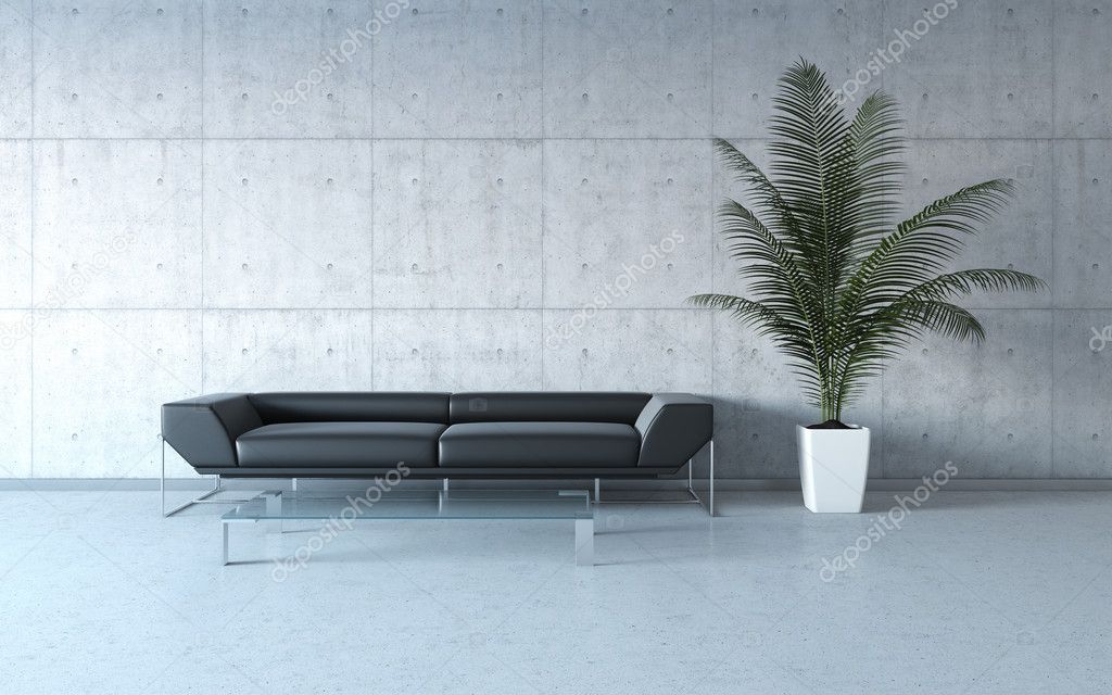 Extremely stylish minimalism interior