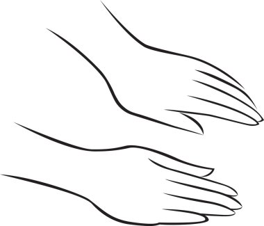 Hand massage clipart