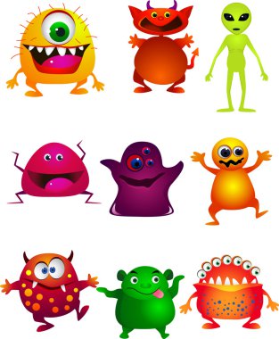 Little monster clipart