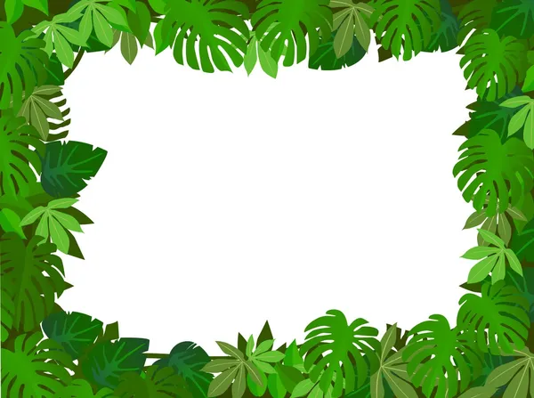 Tropické lesní pozadí — Stockový vektor