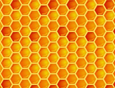 Seamless pattern of honeycomb clipart