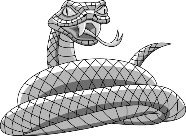 Serpiente enojada — Vector de stock