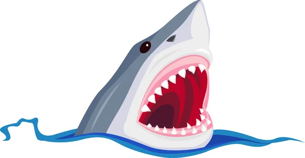 愤怒的鲨鱼 — 图库矢量图片