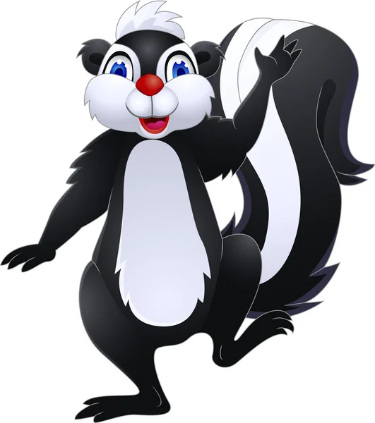 Skunk dessin animé — Image vectorielle